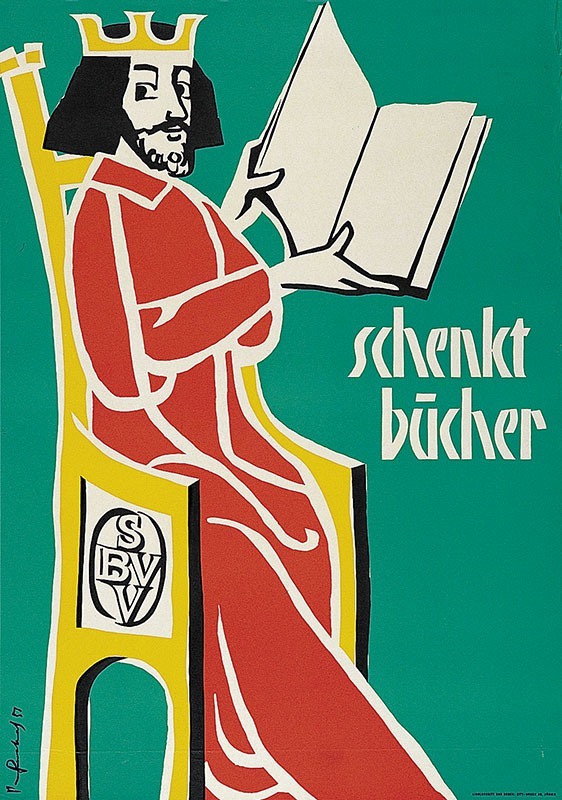 Gauchat had used this style of lettering already in 1951 for a similar poster design. Note the use of a macron-like bar for the umlaut, a form that was promoted by Walter Käch, long-time teacher at the Kunstgewerbeschule.