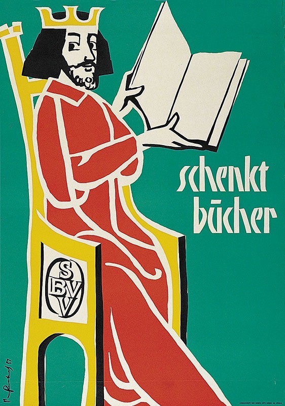 Gauchat had used this style of lettering already in 1951 for a similar poster design. Note the use of a macron-like bar for the umlaut, a form that was promoted by Walter K&auml;ch, long-time teacher at the Kunstgewerbeschule.