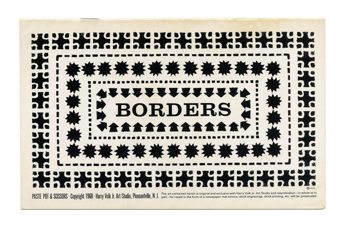 “Borders” (No. PP115) ft.  caps.