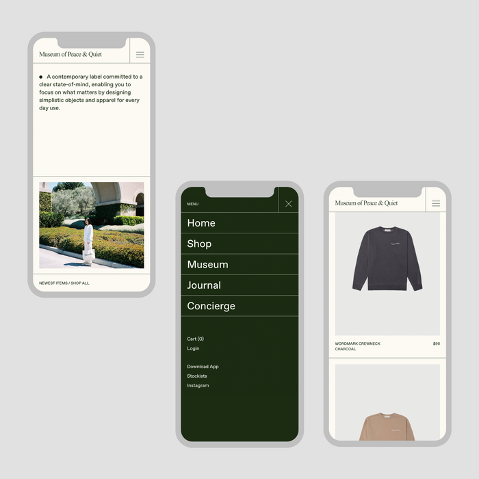 Museum of Peace &amp; Quiet website 3