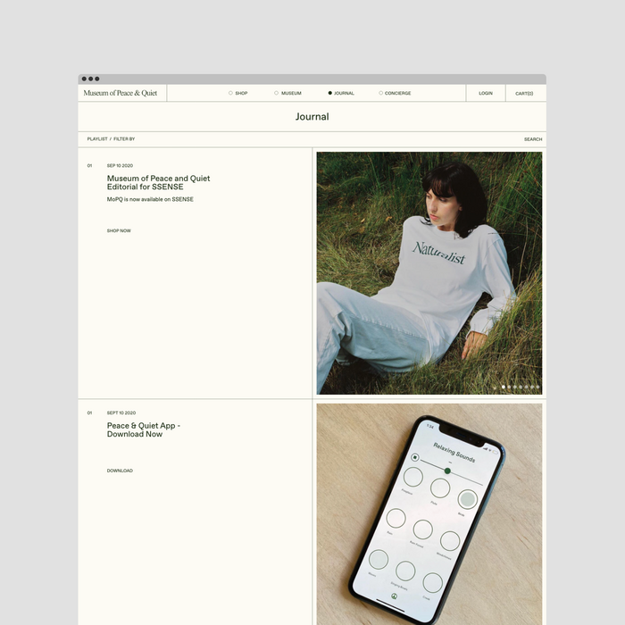 Museum of Peace &amp; Quiet website 4