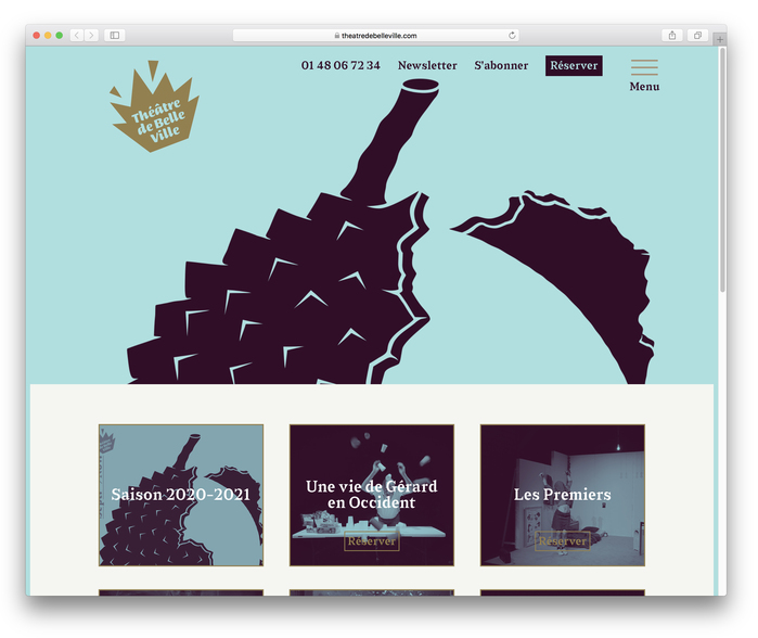 Théâtre de Belleville website 1