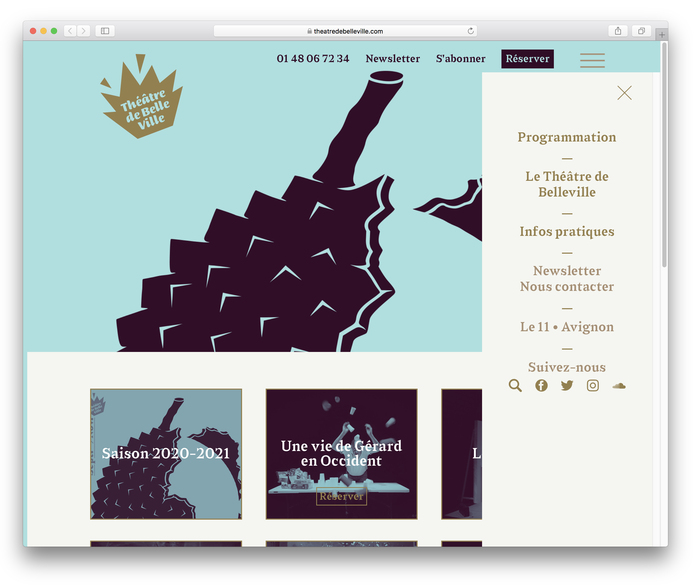 Théâtre de Belleville website 2
