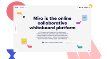 Miro whiteboard software and website