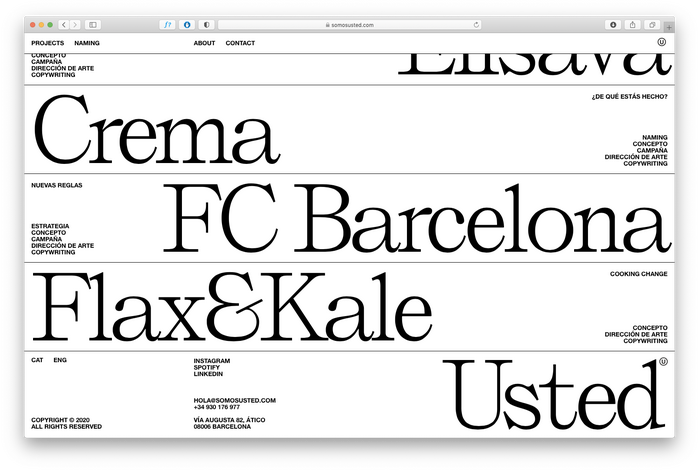 Somos Usted portfolio website 1