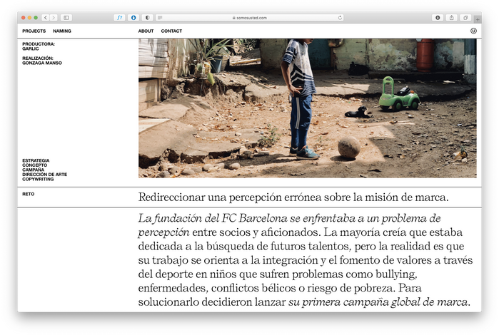 Somos Usted portfolio website 5