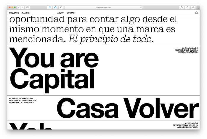 Somos Usted portfolio website 7