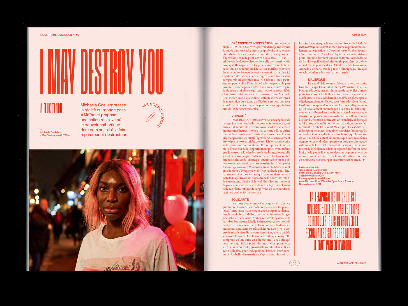La Septième Obsession, issue 30, “Girl power”