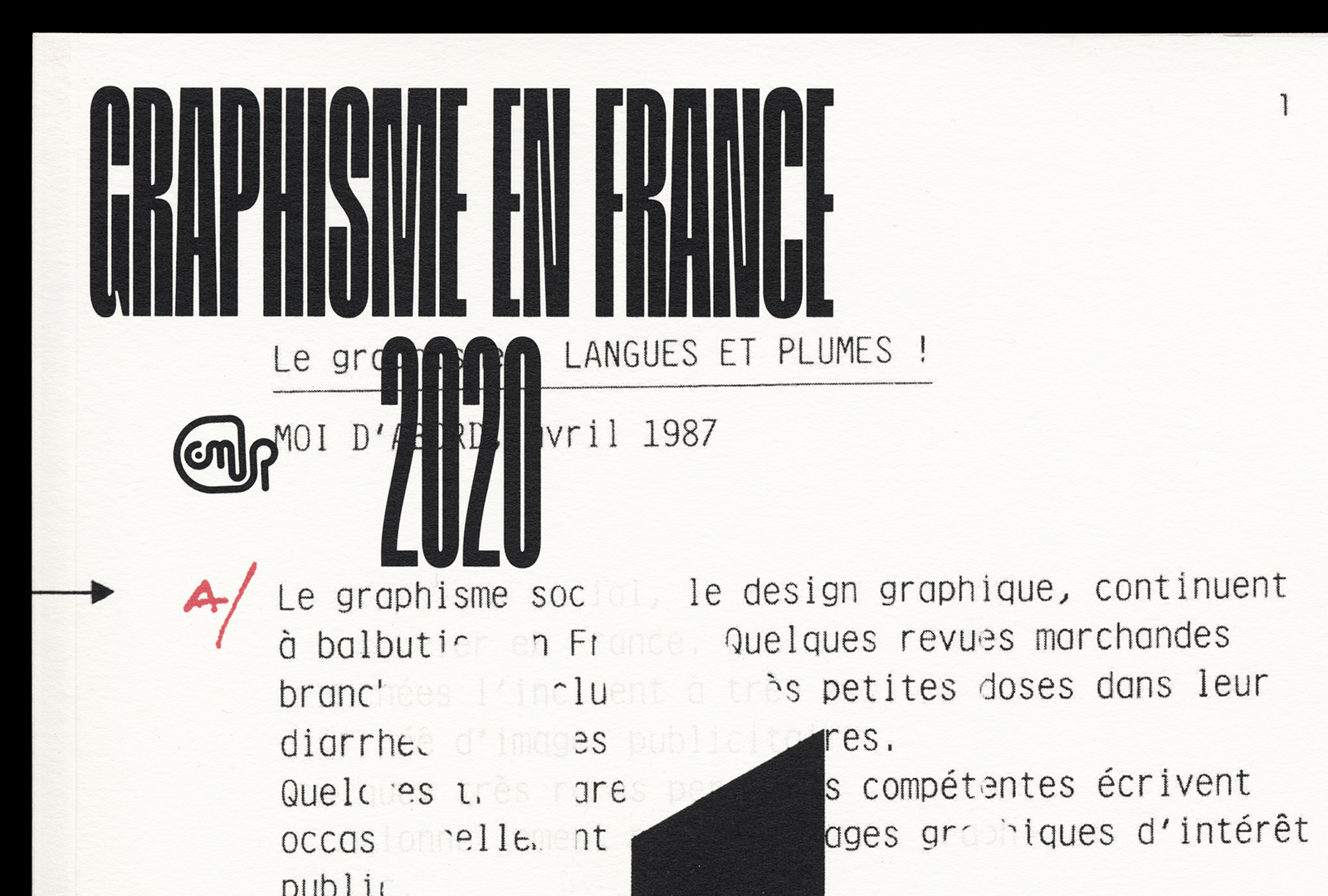 ‘Graphisme en France’ 2020