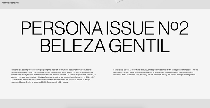 Jean Wojciechowski portfolio website 3