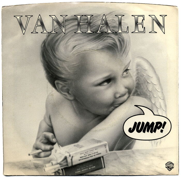 Van Halen – “Jump” / “House of Pain” single cover and 1984 album cover 1