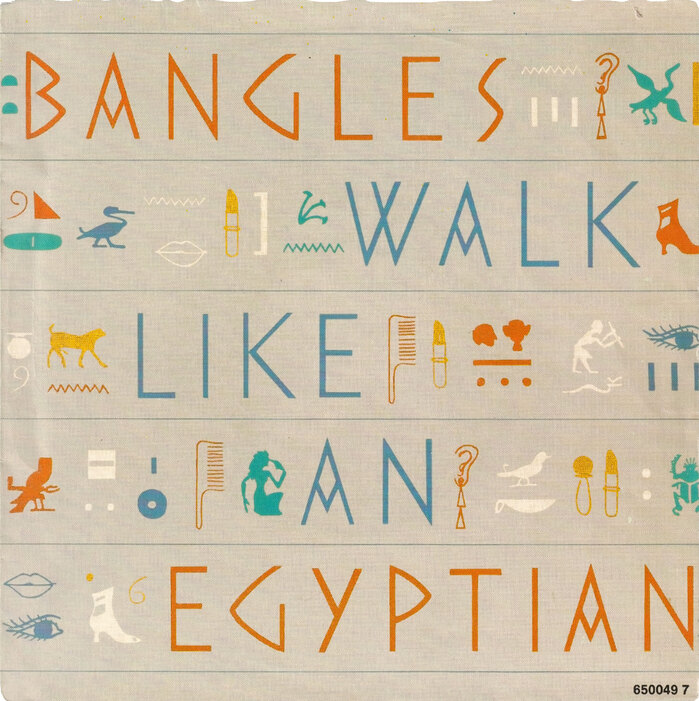 Bangles &ndash; &ldquo;Walk like an Egyptian&rdquo; single cover 1