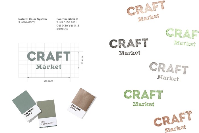 CRAFT Market logo and colour palette
