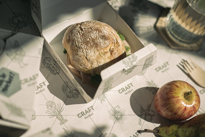 Takewaway packaging detail