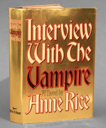 <cite>Interview With The Vampire</cite>, Knopf first edition jacket