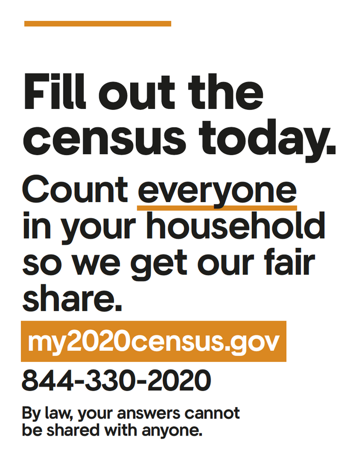 My 2020 census poster series 3