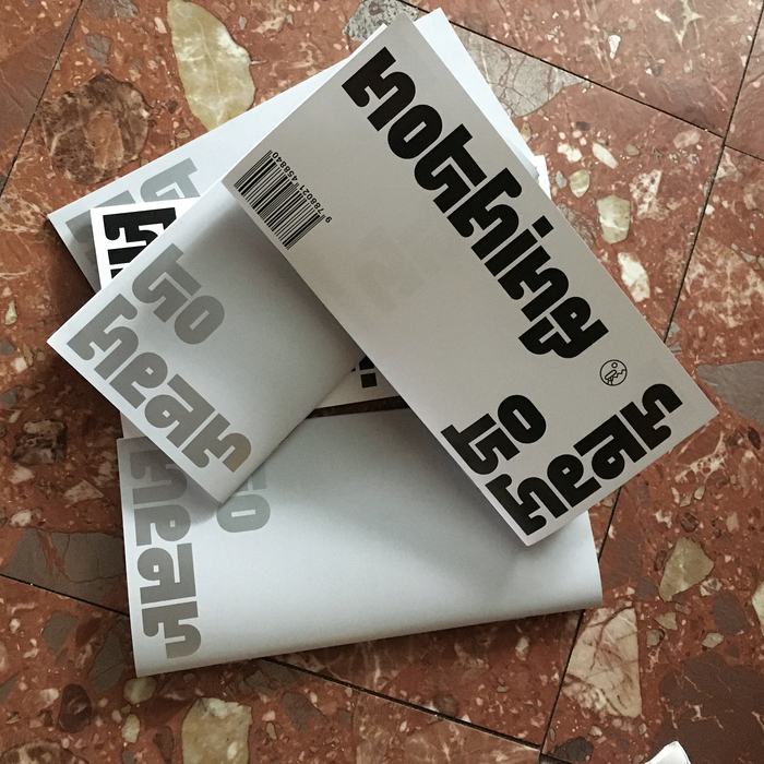 Nothing to hear booklet and exhibition poster 1