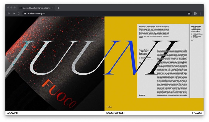 Atelier Harfang website 1
