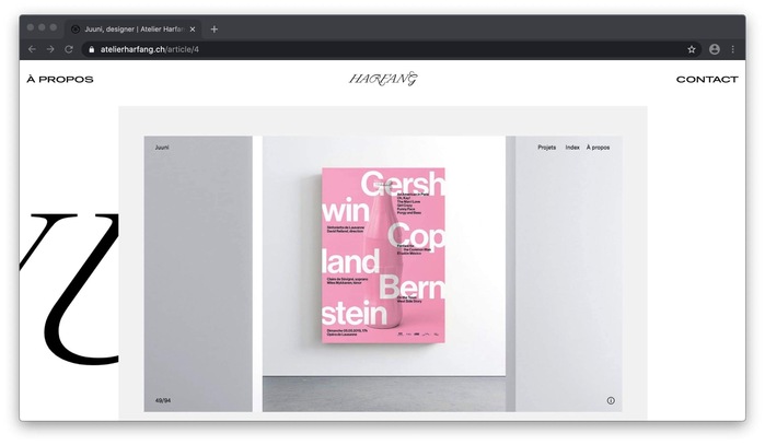 Atelier Harfang website 2