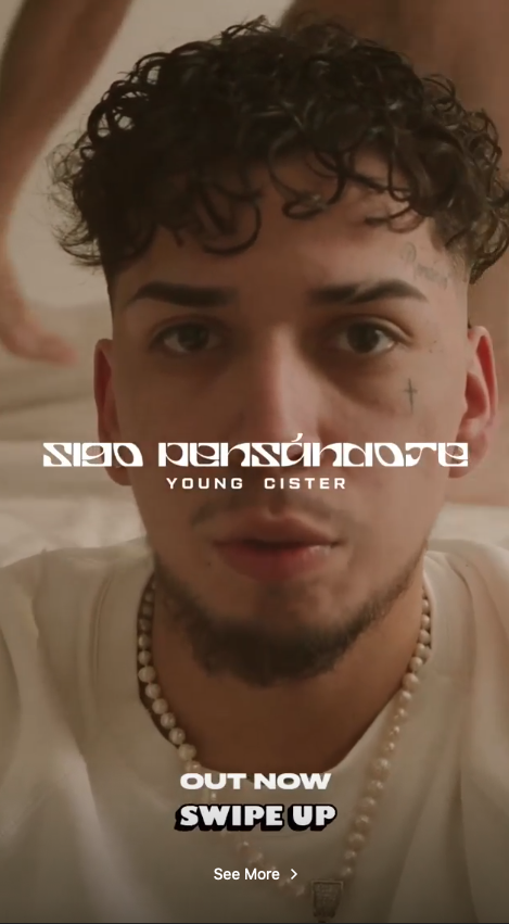 Instagram story for Sigo Pensándote’s release