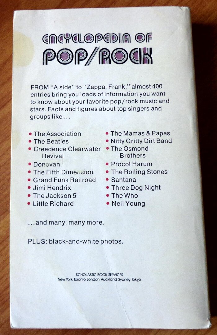 Encyclopedia of Pop/Rock by David Dachs 3