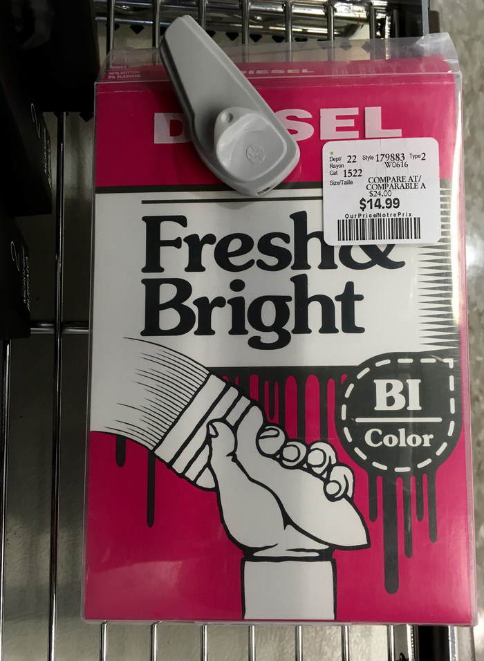 Diesel Fresh &amp; Bright packaging 2