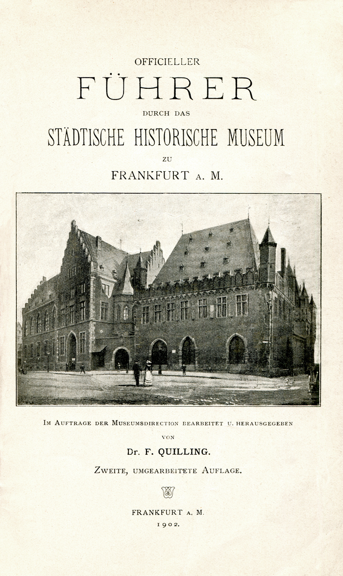 Führer durch das Städtische Historische Museum zu Frankfurt a. M. title page