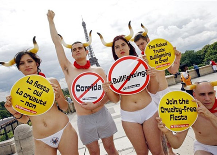 &ldquo;Bullfighting is cruel&rdquo; campaign 1