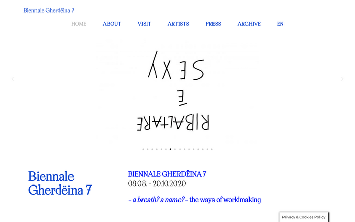 Biennale Gherdëina website 1