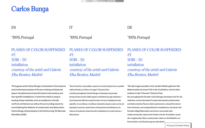 Biennale Gherdëina website 5