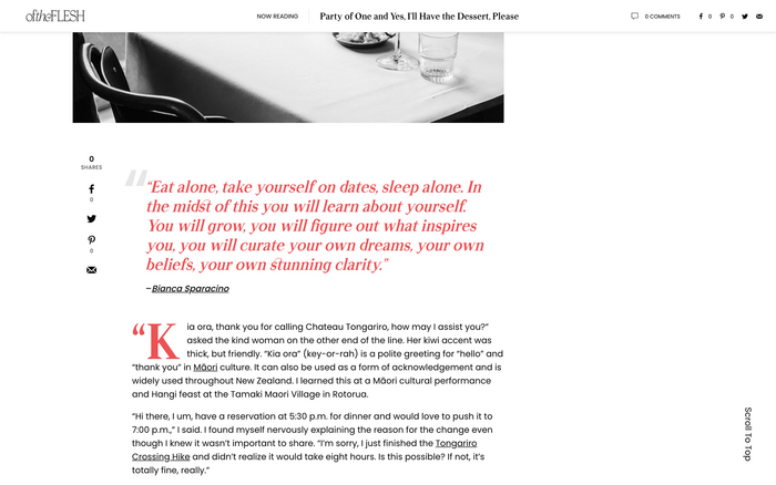 Of the Flesh website 5