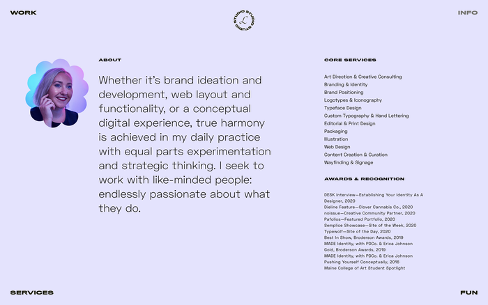 Libby Conolly portfolio website 2