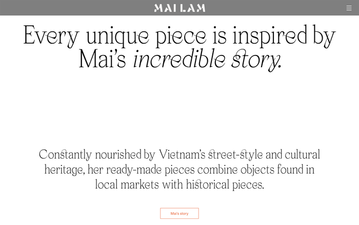 Mailam portfolio website 3