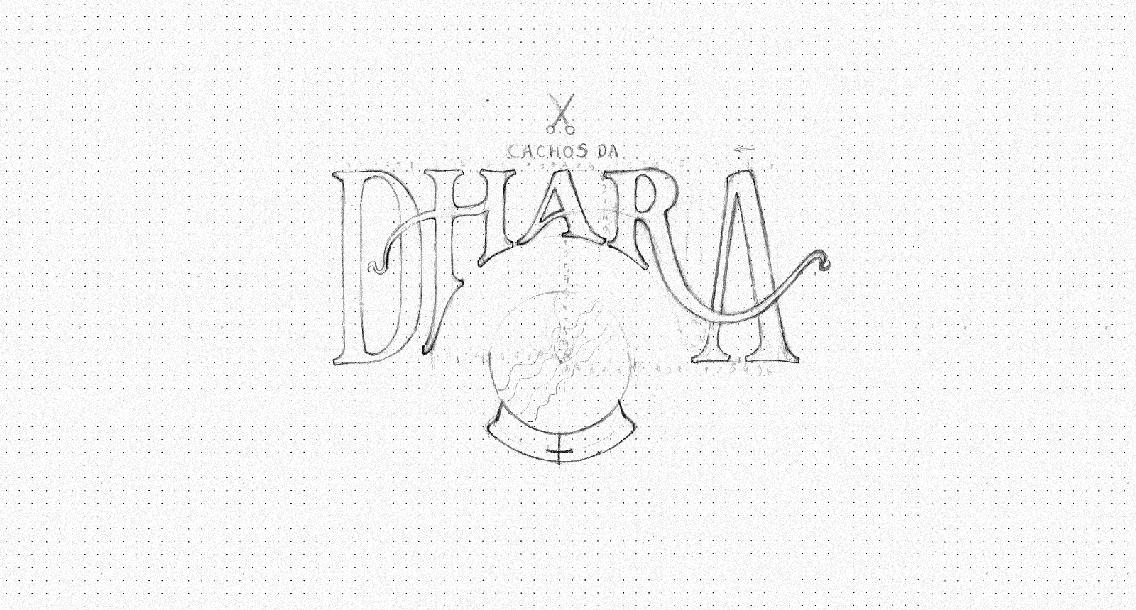 Cachos da Dhara visual identity 3