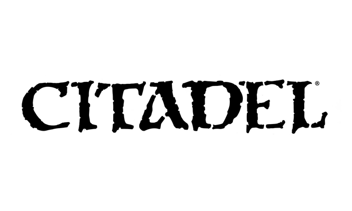 Citadel Miniature Warhammer 40,000 kit packaging and Citadel logo 2