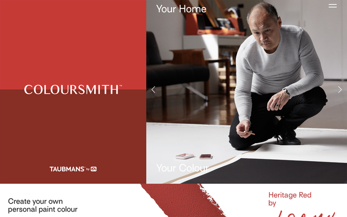 Coloursmith website 1