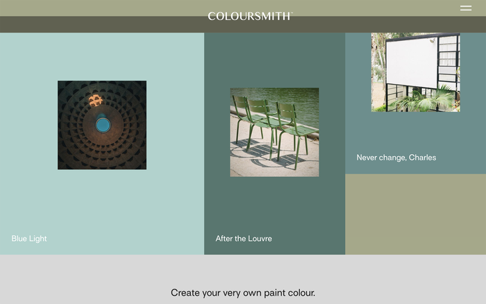 Coloursmith website 2