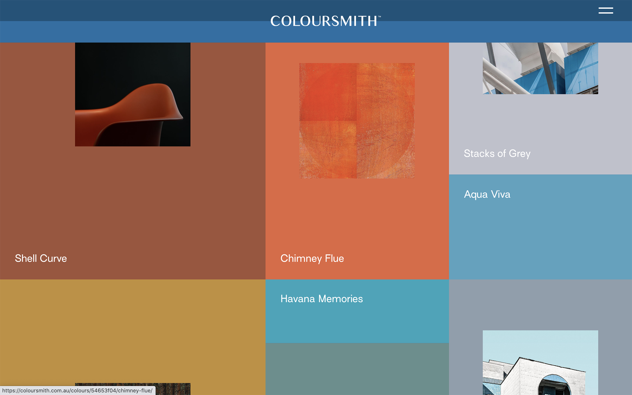 Coloursmith website - Fonts In Use