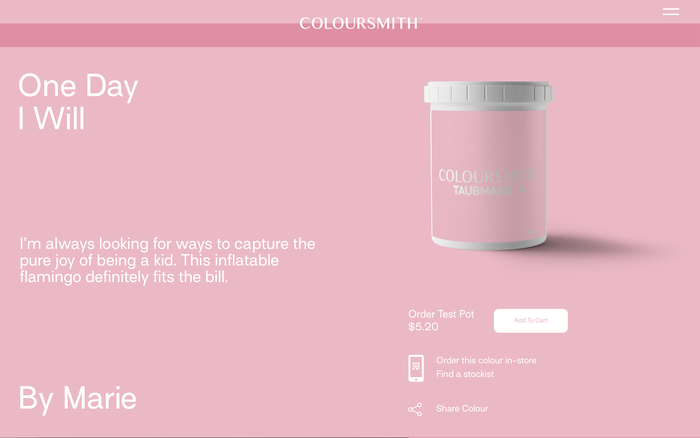 Coloursmith website 4