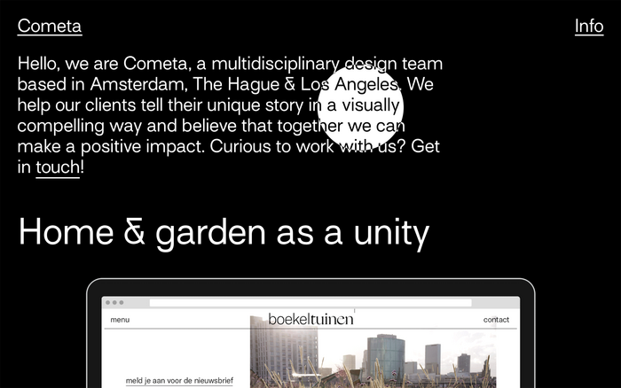 Cometa website 1