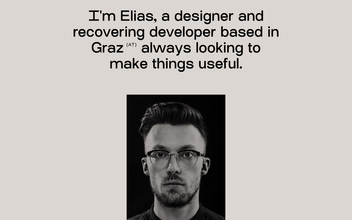 Elias Tinchon portfolio website 4