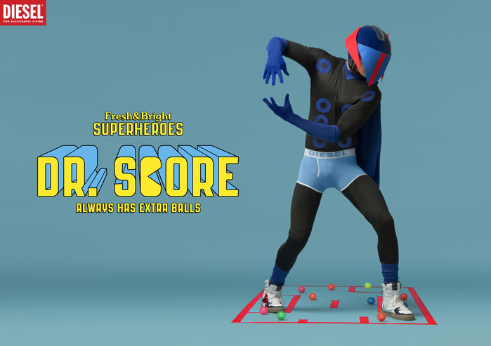Diesel Fresh &amp; Bright Superheroes campaign 1