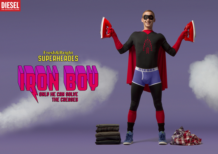 Diesel Fresh &amp; Bright Superheroes campaign 2