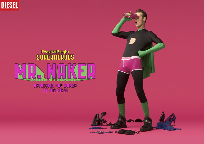 Diesel Fresh &amp; Bright Superheroes campaign 6