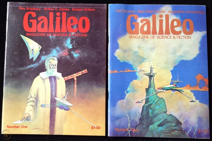 #1 (Sep. 1976) with the eponymous Galileo Galilei and #2 (Dec. 1976), both with cover art by Tom Barber.