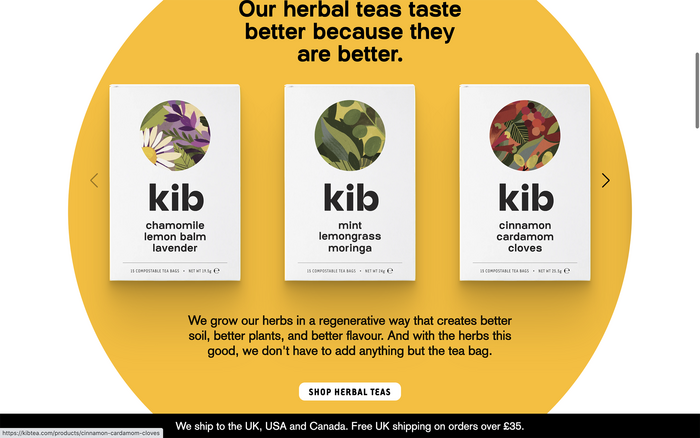 Kibtea website 2