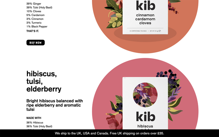Kibtea website 3