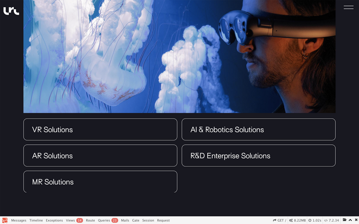 Lucid Reality Labs website 2