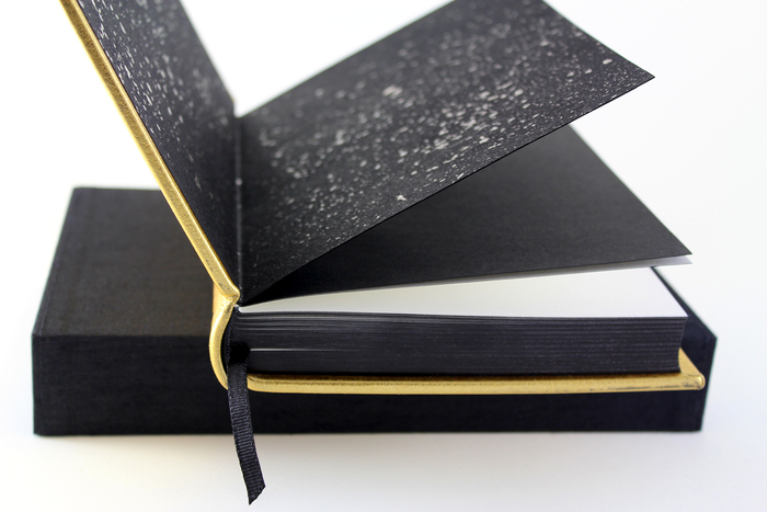 The Fine Edition was “limited to 81 copies; bound in full gold hand-grained morocco, blackened ends, charged with a murder of crows.”