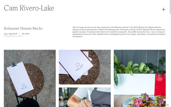 Cam Rivero-Lake portfolio website 3
